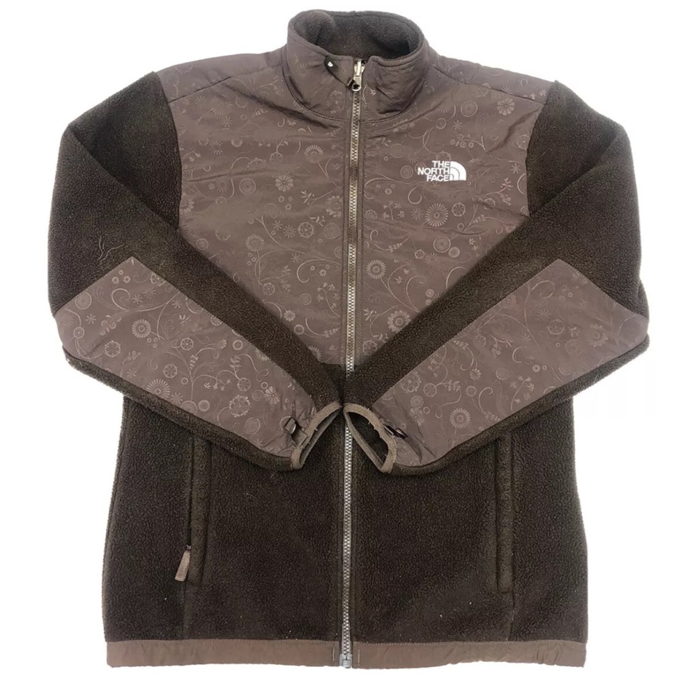 The North Face Girl’s Brown Polartec Full Zip Denali Fleece Jacket Size XL